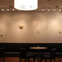 View larger version of Kjersti Sletteland's wall based sculptural installation, Push 1.